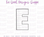 Cookie Cutters - E in LOVE - Cookie Cutter - The Sweet Designs Shoppe - TSDS - - ALL,Cookie Cutter,home,house,Lettering,Letters,letters and numbers,Promocode,Real Estate,RealEstate,text,valentines