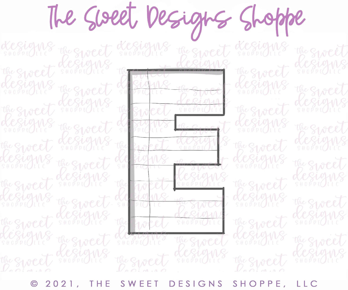 Cookie Cutters - E in LOVE - Cookie Cutter - The Sweet Designs Shoppe - TSDS - - ALL,Cookie Cutter,home,house,Lettering,Letters,letters and numbers,Promocode,Real Estate,RealEstate,text,valentines