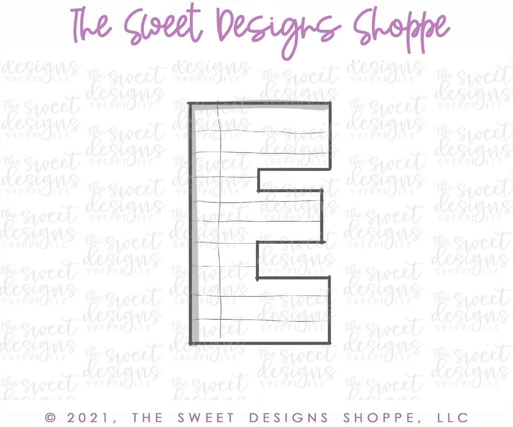Cookie Cutters - E in LOVE - Cookie Cutter - The Sweet Designs Shoppe - TSDS - - ALL,Cookie Cutter,home,house,Lettering,Letters,letters and numbers,Promocode,Real Estate,RealEstate,text,valentines
