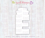 Cookie Cutters - E in LOVE with Nurse cap - Cookie Cutter - The Sweet Designs Shoppe - TSDS - - ALL,Cookie Cutter,doctor,Lettering,Letters,letters and numbers,medical,Nurse,Nurse Appreciation,Promocode,text