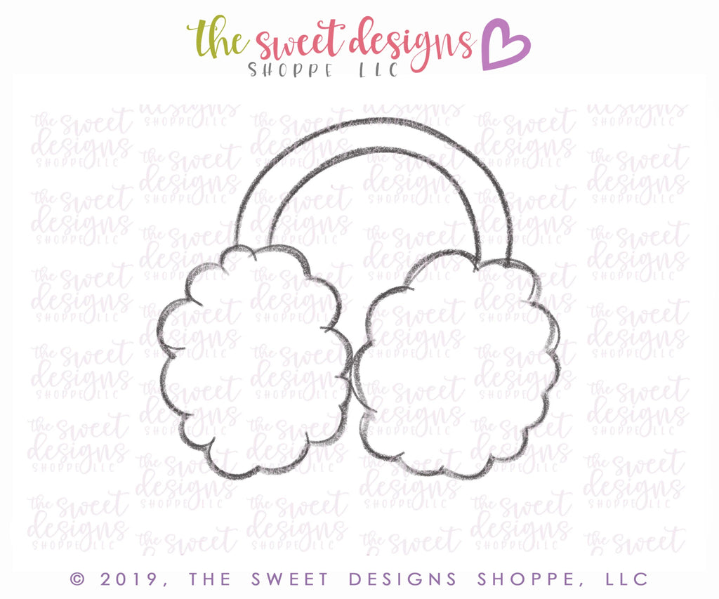 Cookie Cutters - Ear Muffs - Cookie Cutter - Sweet Designs Shoppe - - 2019, ALL, Christmas, Christmas / Winter, Christmas Cookies, clause, clothing, Clothing / Accessories, Cookie Cutter, Promocode, Santa