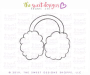 Cookie Cutters - Ear Muffs - Cookie Cutter - The Sweet Designs Shoppe - TSDS - - ALL,Christmas,Christmas / Winter,Christmas Cookies,clause,clothing,Clothing / Accessories,Cookie Cutter,Promocode,Santa,STL
