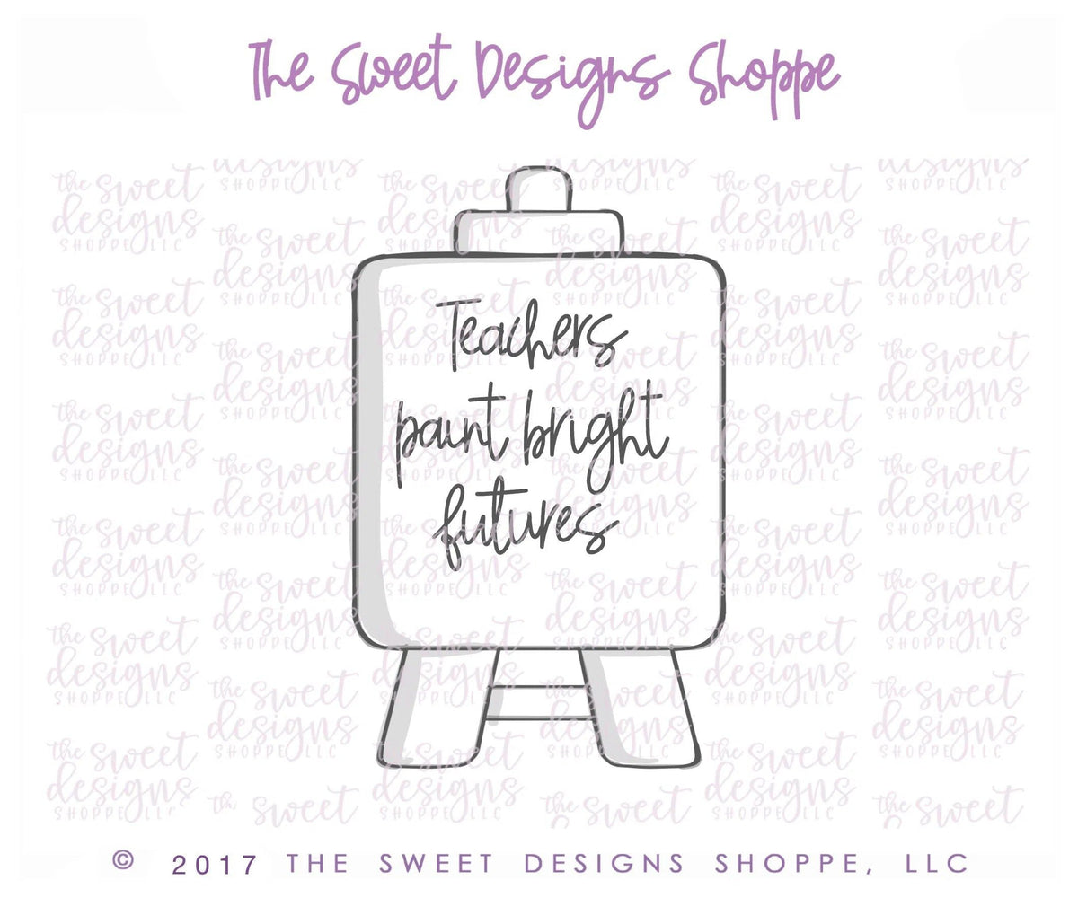 Cookie Cutters - Easel - Cookie Cutter - The Sweet Designs Shoppe - TSDS - - ALL,Art,Cookie Cutter,Grad,graduations,Hobbies,Hobby,Promocode,School,School / Graduation,STL