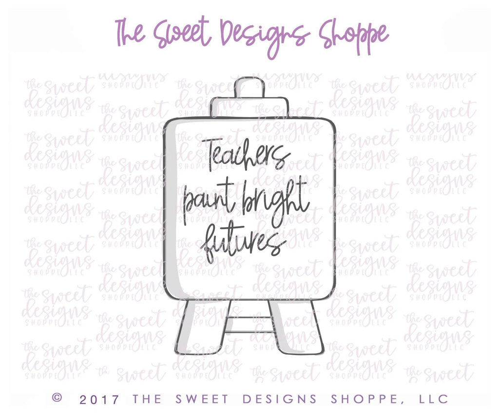 Cookie Cutters - Easel - Cookie Cutter - The Sweet Designs Shoppe - - ALL, Art, Cookie Cutter, Grad, graduations, Hobbies, Hobby, Promocode, School, School / Graduation