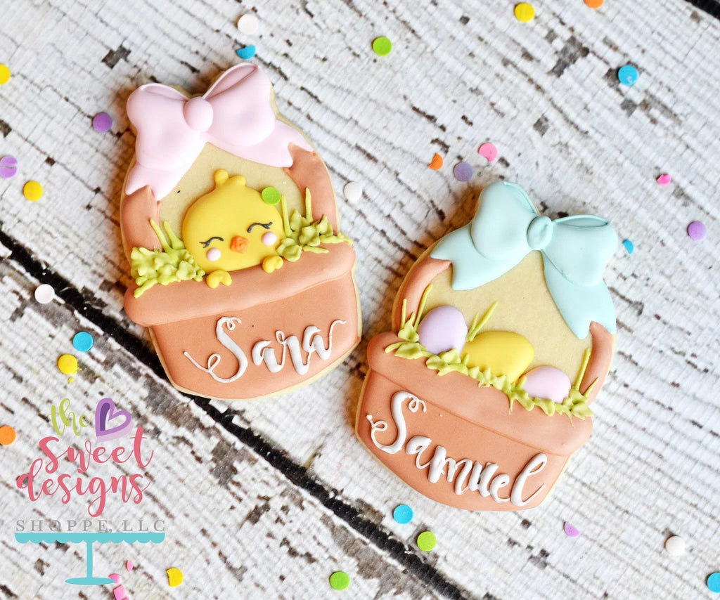 Cookie Cutters - Easter Basket - Cookie Cutter - The Sweet Designs Shoppe - - ALL, Cookie Cutter, Customize, Easter, Easter / Spring, Miscellaneous, Promocode