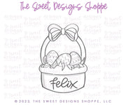 Cookie Cutters - Easter Basket - Cookie Cutter - The Sweet Designs Shoppe - TSDS - - ALL,Cookie Cutter,Customize,Easter,Easter / Spring,Miscellaneous,Promocode,STL