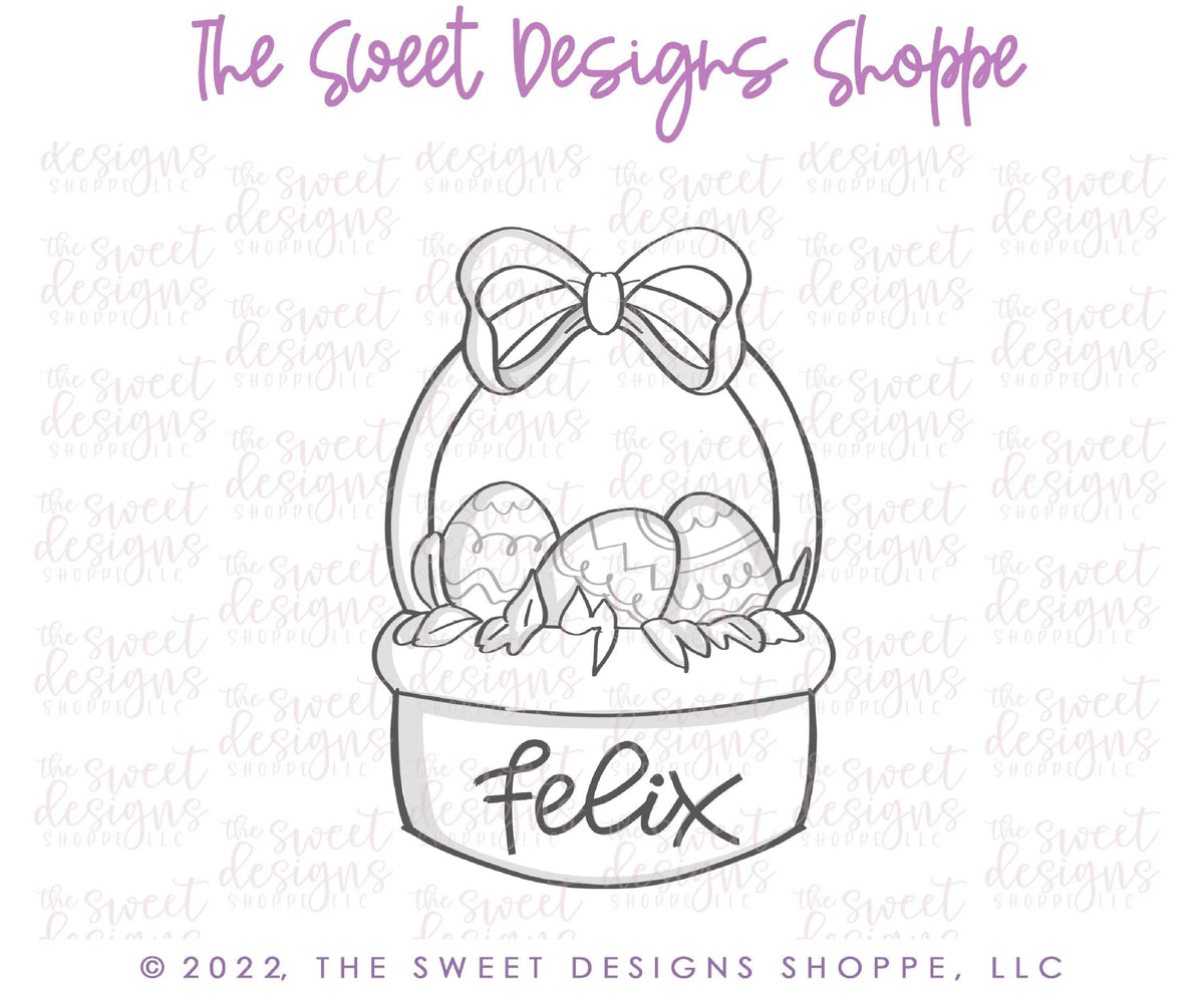 Cookie Cutters - Easter Basket - Cookie Cutter - The Sweet Designs Shoppe - TSDS - - ALL,Cookie Cutter,Customize,Easter,Easter / Spring,Miscellaneous,Promocode,STL
