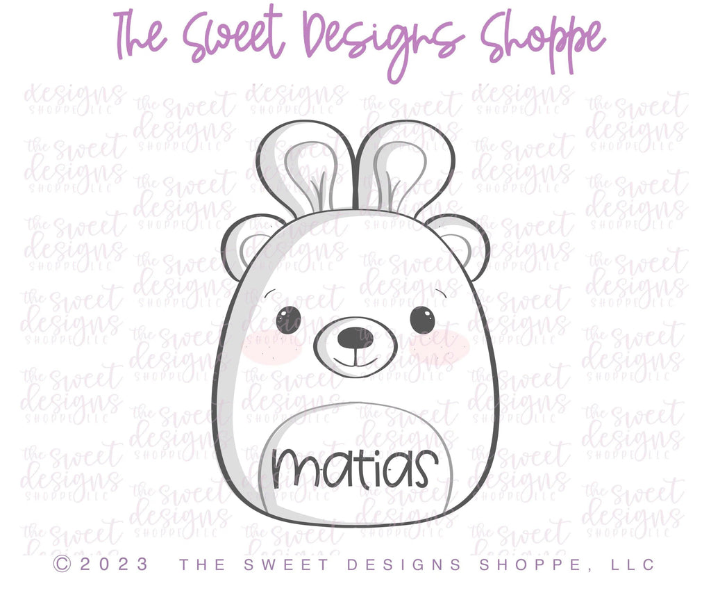 Cookie Cutters - Easter Bear Plush - Cookie Cutter - The Sweet Designs Shoppe - TSDS - - ALL,Animal,Animals,Animals and Insects,Baby / Kids,baby toys,Cookie Cutter,Easter,Easter / Spring,kid,kids,Plush,Promocode,toy,toys