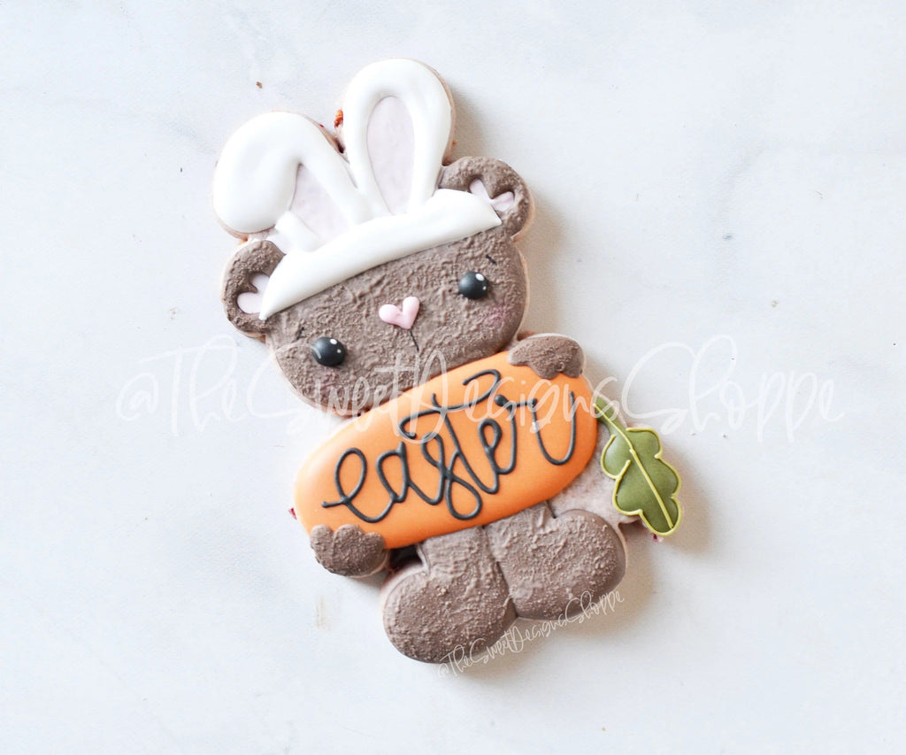 Cookie Cutters - Easter Bunny Bear - Cookie Cutter - The Sweet Designs Shoppe - TSDS - - ALL,Animal,Animals,Animals and Insects,Christening,Cookie Cutter,easter,Easter / Spring,Promocode