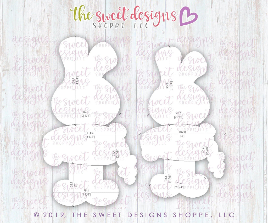 Cookie Cutters - Easter Bunny Set - Cookie Cutters - The Sweet Designs Shoppe - TSDS - - ALL,Animal,Animals,Animals and Insects,Cookie Cutter,Easter,Easter / Spring,Promocode,regular sets,set,sets