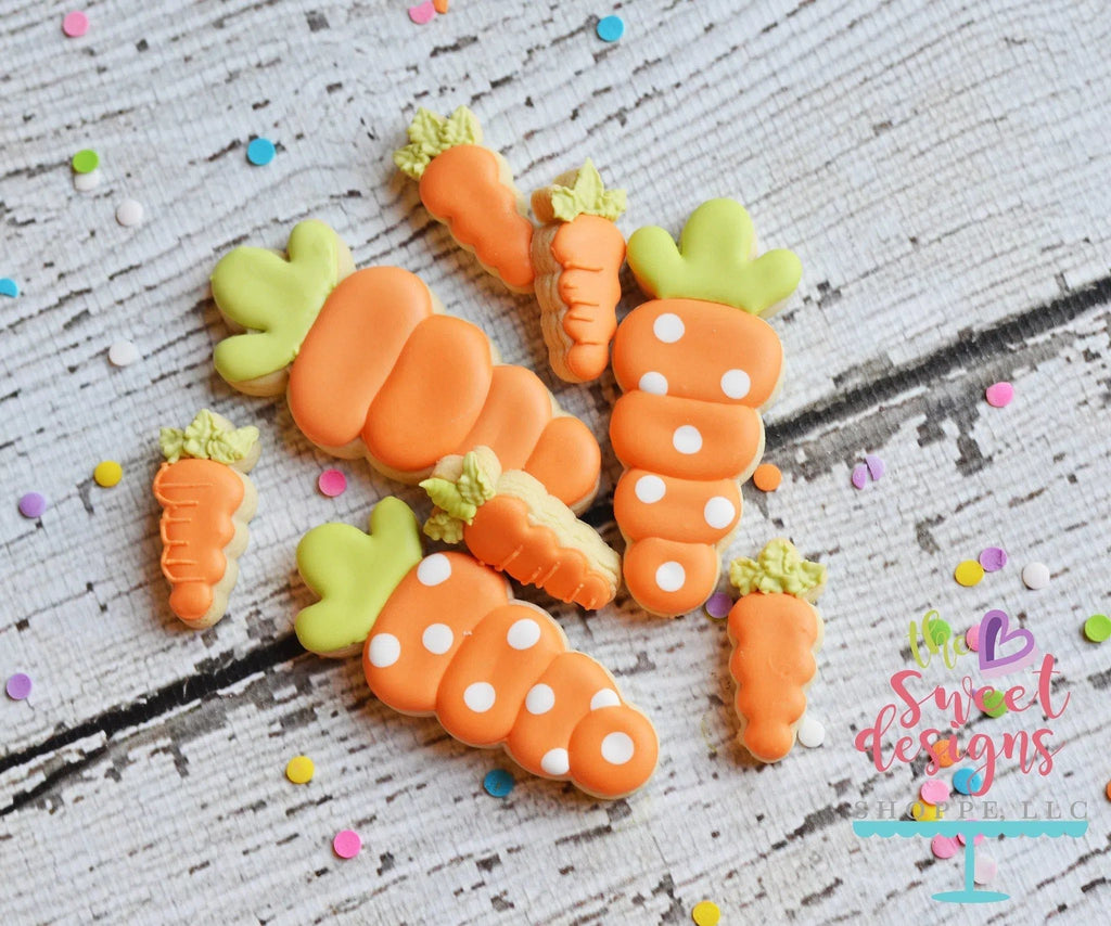 Cookie Cutters - Easter Carrot v2- Cookie Cutter - The Sweet Designs Shoppe - - 2022EasterTop, ALL, Carrot, Christmas, Christmas / Winter, Cookie Cutter, Decoration, Easter, Easter / Spring, Food, Food & Beverages, Promocode, Spring, Vegetable