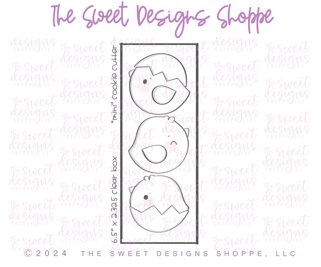 Cookie Cutters - Easter Chicks Set - Set of 3 - Cookie Cutters - The Sweet Designs Shoppe - TSDS - - ALL,Animal,Animals,Animals and Insects,Cookie Cutter,Easter,Easter / Spring,Promocode,regular sets,set,STL