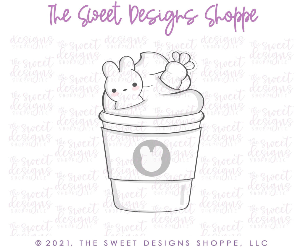 Cookie Cutters - Easter Coffee Paper Cup- Cookie Cutter - The Sweet Designs Shoppe - - ALL, back to school, Cookie Cutter, Easter, Easter / Spring, Food, Food & Beverages, Food and Beverage, Promocode