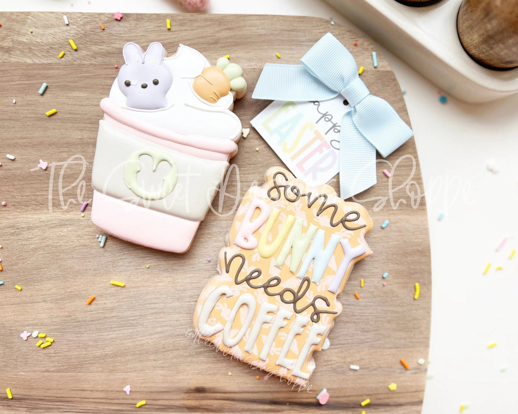 Cookie Cutters - Easter Coffee Set - Set of 2 - Cookie Cutters - The Sweet Designs Shoppe - TSDS - - ALL,Cookie Cutter,Easter,Easter / Spring,handlettering,Mini Set,Mini Sets,Promocode,regular sets,set,sets