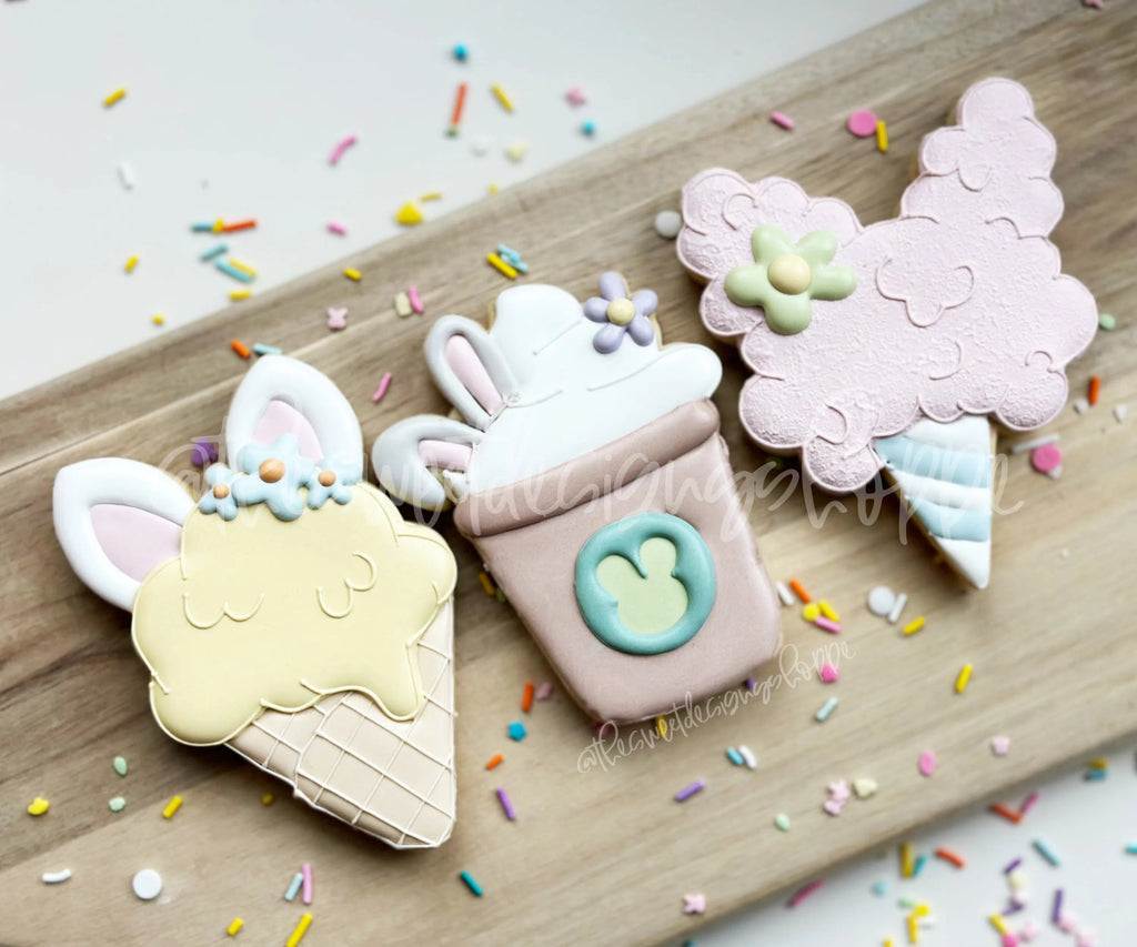 Cookie Cutters - Easter Cold Sweet Treats Set - Set of 3 - Cookie Cutters - Sweet Designs Shoppe - - ALL, Bunny, Cookie Cutter, Easter, Easter / Spring, Mini Set, Mini Sets, Promocode, regular sets, set, sets, Sweet, Sweets