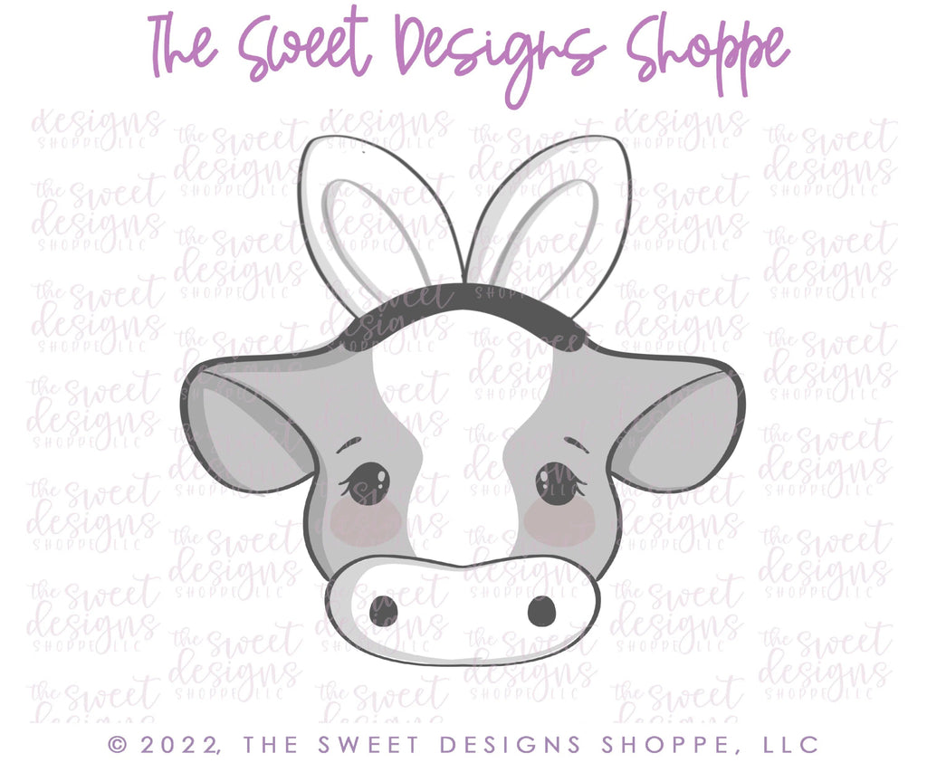 Cookie Cutters - Easter Cow - Cookie Cutter - Sweet Designs Shoppe - - ALL, Animal, Animals, Barn, Cookie Cutter, Cow, Easter, Easter / Spring, Promocode