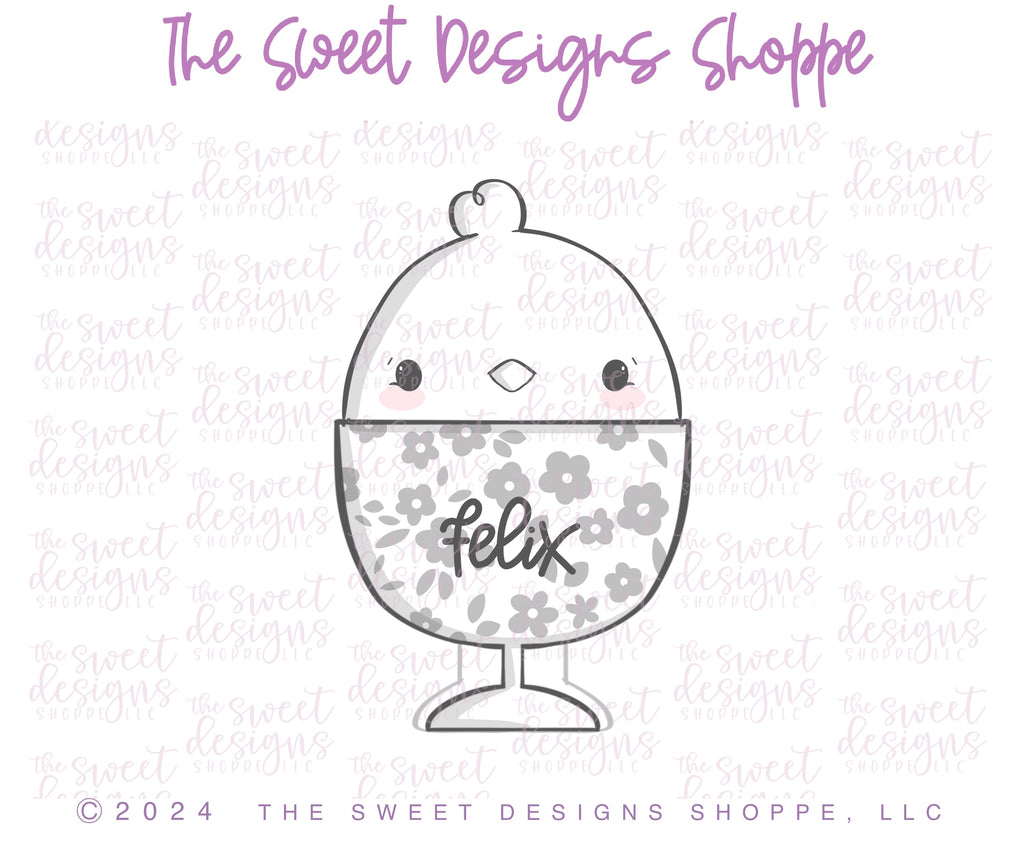 Cookie Cutters - Easter Eggs in a Cup Cookie Cutters Set - Set of 3 - Cookie Cutters - The Sweet Designs Shoppe - TSDS - - abc,ALL,Animal,Animals,Animals and Insects,Cookie Cutter,Easter,Easter / Spring,kids,Kids / Fantasy,Mini Sets,Promocode,regular sets,set,STL