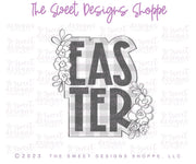 Cookie Cutters - Easter Floral Plaque - Cookie Cutter - The Sweet Designs Shoppe - TSDS - - ALL,Animal,Animals,Bunny,Cookie Cutter,Easter,Easter / Spring,modern,Plaque,Plaques,Promocode,STL