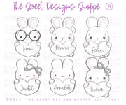 Cookie Cutters - Easter Heart Plaques Set - Set of 6 - Cookie Cutters - The Sweet Designs Shoppe - TSDS - - ALL,Animal,Animals,Animals and Insects,Cookie Cutter,Easter,Easter / Spring,Promocode,regular sets,set,STL,valentine,Valentines