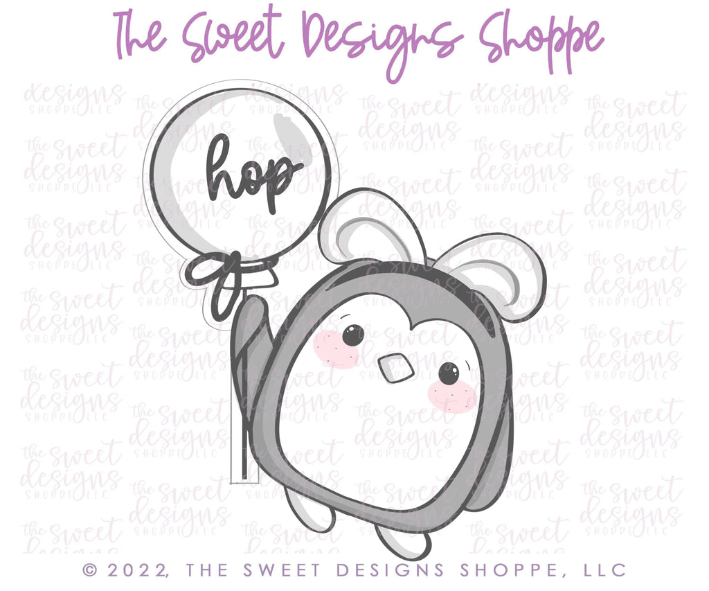 Cookie Cutters - Easter Penguin with Balloon - Cookie Cutter - The Sweet Designs Shoppe - TSDS - - ALL,Animal,Animals,Christmas / Winter,Christmas Cookies,Cookie Cutter,Easter,Easter / Spring,modern,Promocode