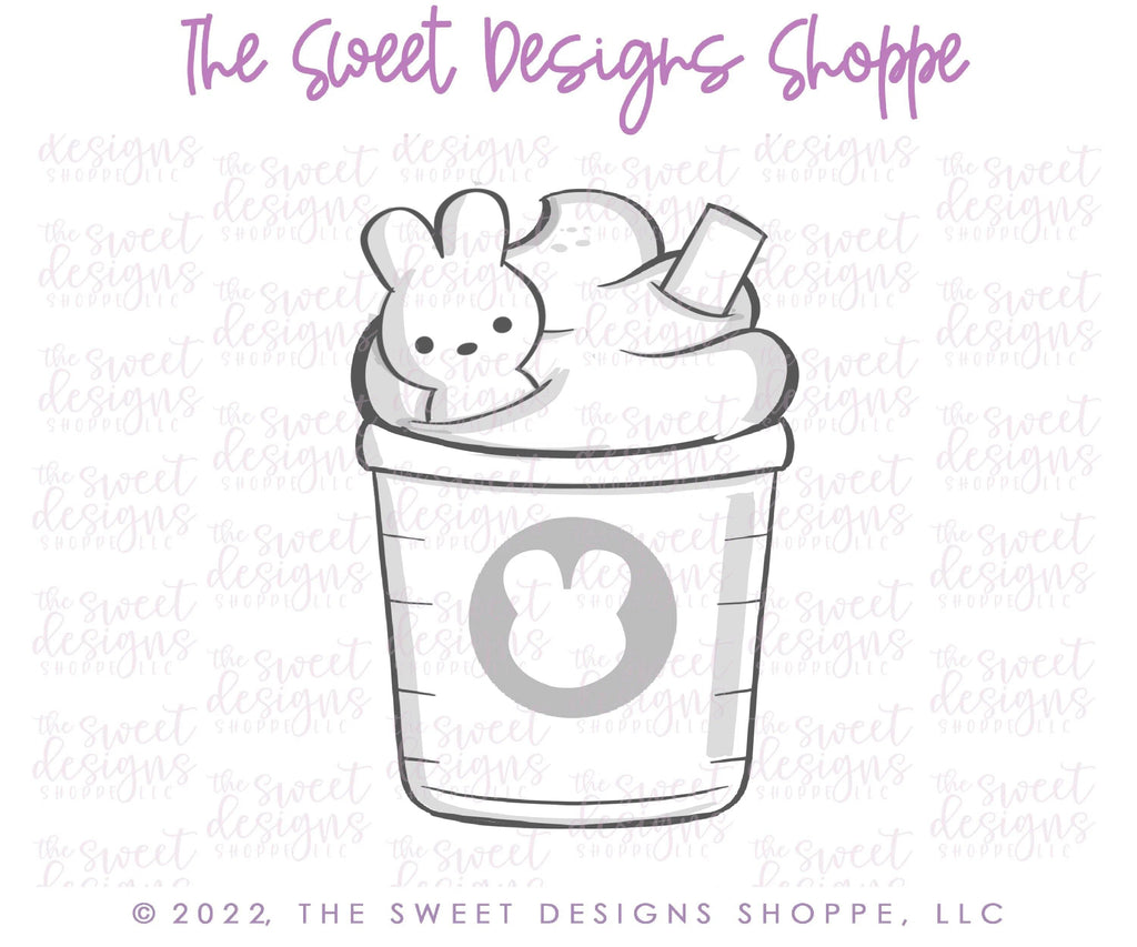 Cookie Cutters - Easter Plastic Coffee Cup - Cookie Cutter - The Sweet Designs Shoppe - - ALL, beverage, Coffee, Cookie Cutter, Easter, Easter / Spring, Food, Food & Beverages, Food and Beverage, mug, mugs, Promocode, sips