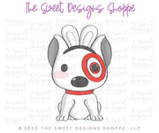 Cookie Cutters - Easter Shopping Dog - Cookie Cutter - The Sweet Designs Shoppe - TSDS - - ALL,Animal,Animals,Animals and Insects,Cookie Cutter,dog,Easter,Easter / Spring,Misc,Miscelaneous,Miscellaneous,Promocode,STL,Target