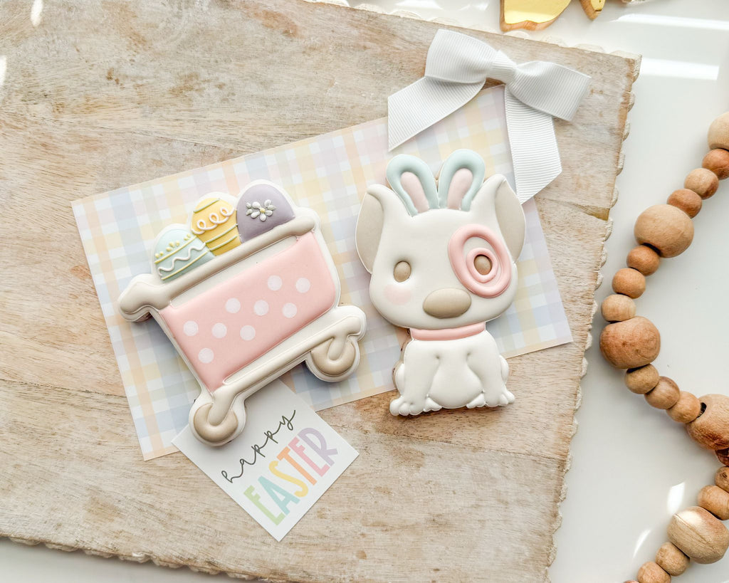 Cookie Cutters - Easter Shopping Dog - Cookie Cutter - The Sweet Designs Shoppe - TSDS - - ALL,Animal,Animals,Animals and Insects,Cookie Cutter,dog,Easter,Easter / Spring,Misc,Miscelaneous,Miscellaneous,Promocode,Target
