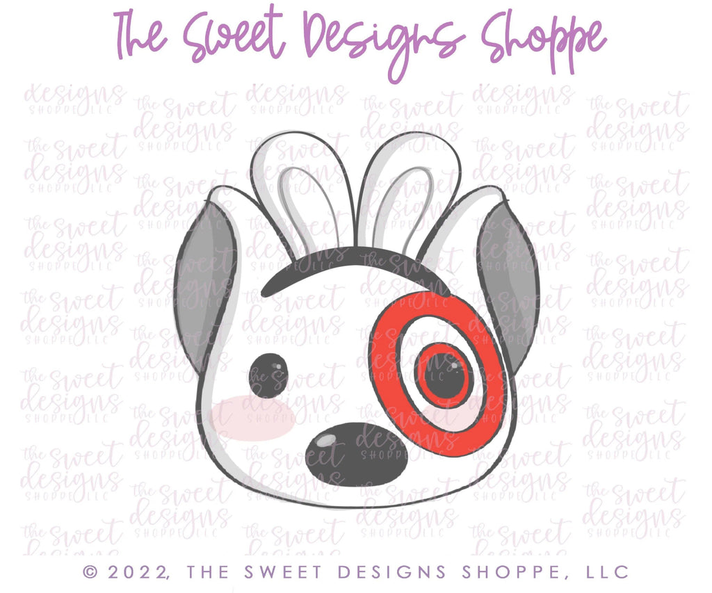 Cookie Cutters - Easter Shopping Dog Face - Cookie Cutter - The Sweet Designs Shoppe - - ALL, Animal, Animals, Animals and Insects, Cookie Cutter, dog, dog face, dogface, Easter, Easter / Spring, Misc, Miscelaneous, Miscellaneous, Promocode, target