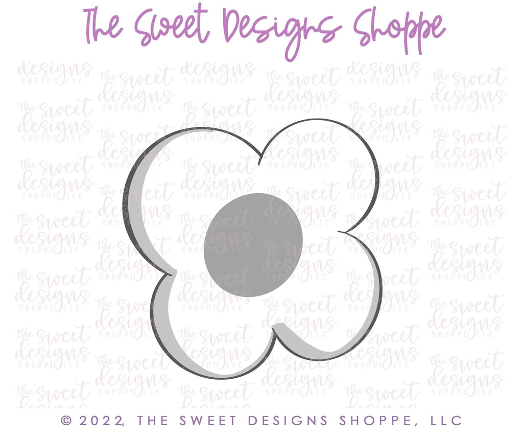 Cookie Cutters - Easter Simple Flower - Cookie Cutter - The Sweet Designs Shoppe - TSDS - - ALL,Cookie Cutter,Easter,Easter / Spring,Flower,Flowers,Leaves and Flowers,MOM,mother,Mothers Day,Nature,Promocode,Trees Leaves and Flowers,Tulip,Woodlands Leaves and Flowers