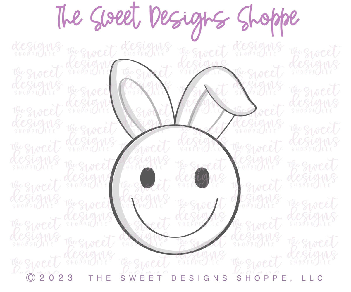 Cookie Cutters - Easter Smiley Face - Cookie Cutter - The Sweet Designs Shoppe - TSDS - - ALL,boho,Christmas,Christmas / Winter,Cookie Cutter,Easter,Easter / Spring,emogi,Misc,Miscelaneous,Miscellaneous,Promocode,STL