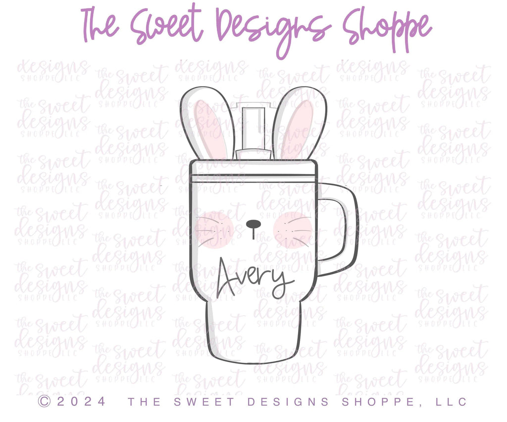 Cookie Cutters - Easter Tumbler - Cookie Cutter - The Sweet Designs Shoppe - - ALL, beverage, beverages, Coffee, Cookie Cutter, drink, Easter, Easter / Spring, Food & Beverages, Food and Beverage, Promocode, SODA, Stanley, Tumbler, Winter, Yeti