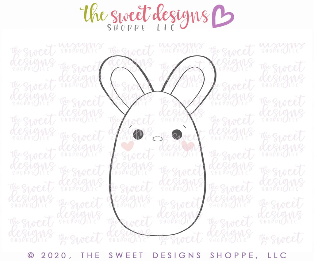 Cookie Cutters - Egg Bunny 2020 - Cookie Cutter - The Sweet Designs Shoppe - - ALL, Animal, Animals, Animals and Insects, Cookie Cutter, easter, Easter / Spring, Promocode