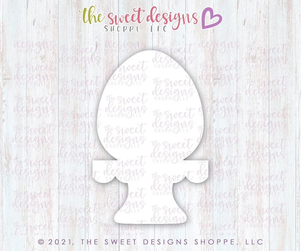 Cookie Cutters - Egg in Stand - Cookie Cutter - The Sweet Designs Shoppe - TSDS - - ALL,Animal,Animals,Animals and Insects,Cookie Cutter,easter,Easter / Spring,Food,Food and Beverage,Food beverages,Promocode