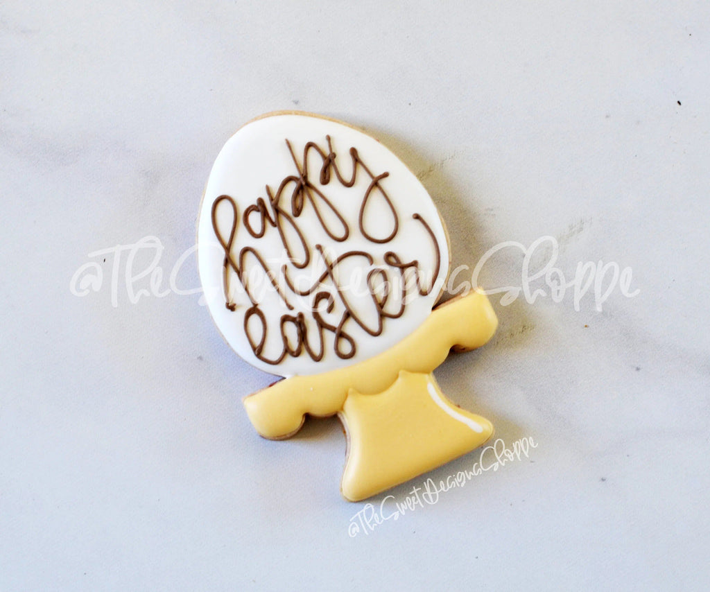 Cookie Cutters - Egg in Stand - Cookie Cutter - The Sweet Designs Shoppe - TSDS - - ALL,Animal,Animals,Animals and Insects,Cookie Cutter,easter,Easter / Spring,Food,Food and Beverage,Food beverages,Promocode