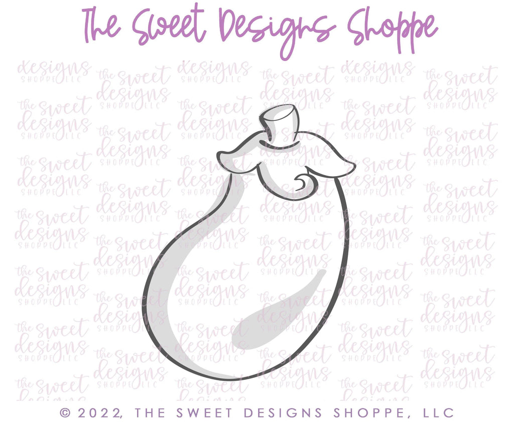 Cookie Cutters - Eggplant - Cookie Cutter - The Sweet Designs Shoppe - TSDS - - ALL,Cookie Cutter,Food,Food and Beverage,Food beverages,fruit,fruits,Fruits and Vegetables,Lady Milk Stache,Lady MilkStache,LadyMilkStache,Promocode,Vegetable