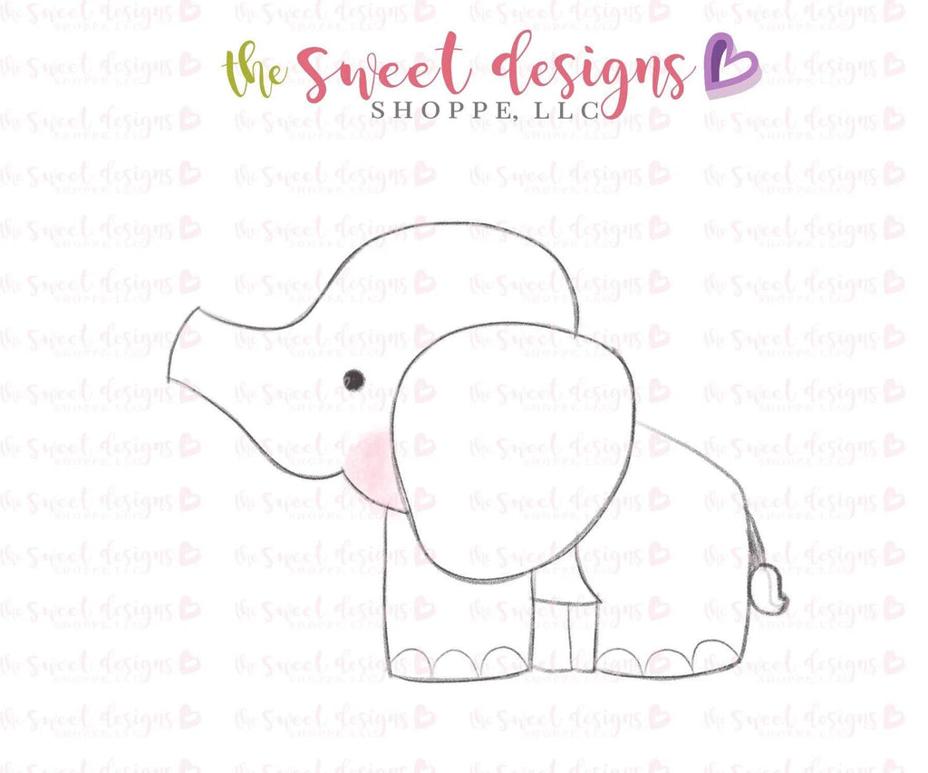 Cookie Cutters - Elephant 2 - Cookie Cutter - The Sweet Designs Shoppe - - ALL, Animal, Animals, Cookie Cutter, Promocode