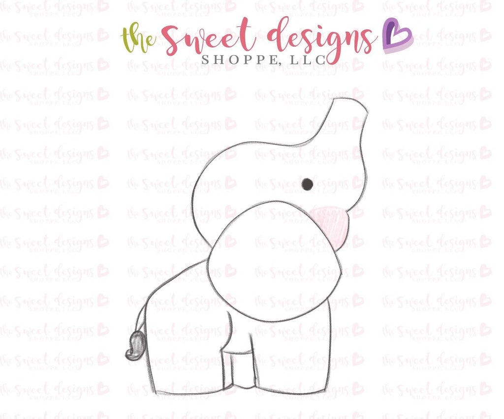 Cookie Cutters - Elephant - Cookie Cutter - The Sweet Designs Shoppe - - ALL, Animal, Animals, Cookie Cutter, Promocode