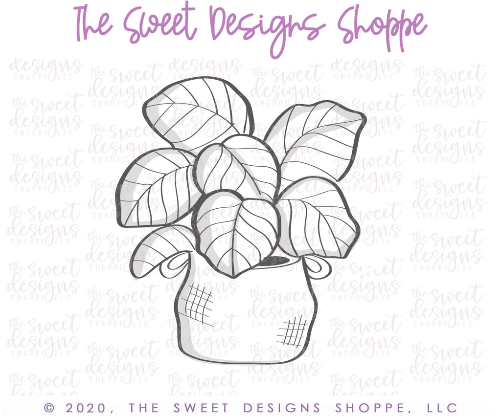 Cookie Cutters - Elephant House Plant - Cookie Cutter - Sweet Designs Shoppe - - 042620, ALL, Cookie Cutter, Flower, mother, Mothers Day, Nature, Promocode, Spring, tree, Trees, Trees Leaves and Flowers
