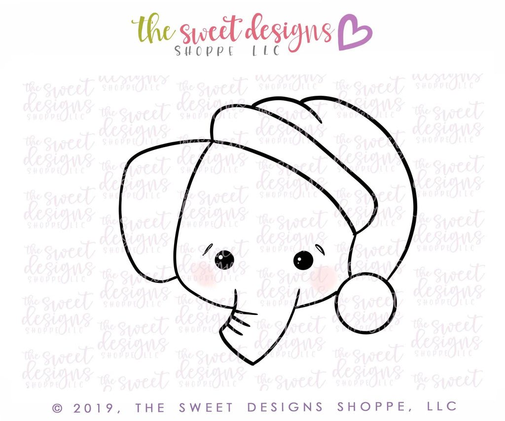 Cookie Cutters - Elephant Santa - Cookie Cutter - Sweet Designs Shoppe - - 2019, ALL, Animal, Animals, Barn, Christmas, Christmas / Winter, Christmas Cookies, Cookie Cutter, Promocode, Santa, Santa Claus