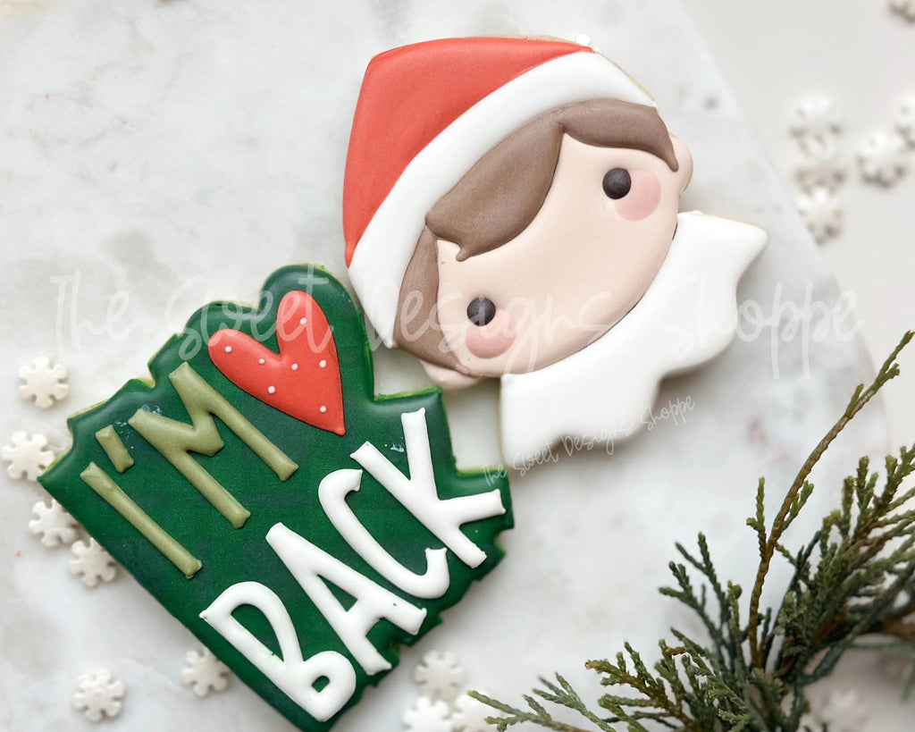 Cookie Cutters - Elf I'm Back - Cookie Cutters set - Set of 3 - Cookie Cutters - The Sweet Designs Shoppe - TSDS - - abc,ALL,Christmas,Christmas / Winter,Cookie Cutter,Mini Sets,on the Shelf,Promocode,regular sets,set,STL,Winter