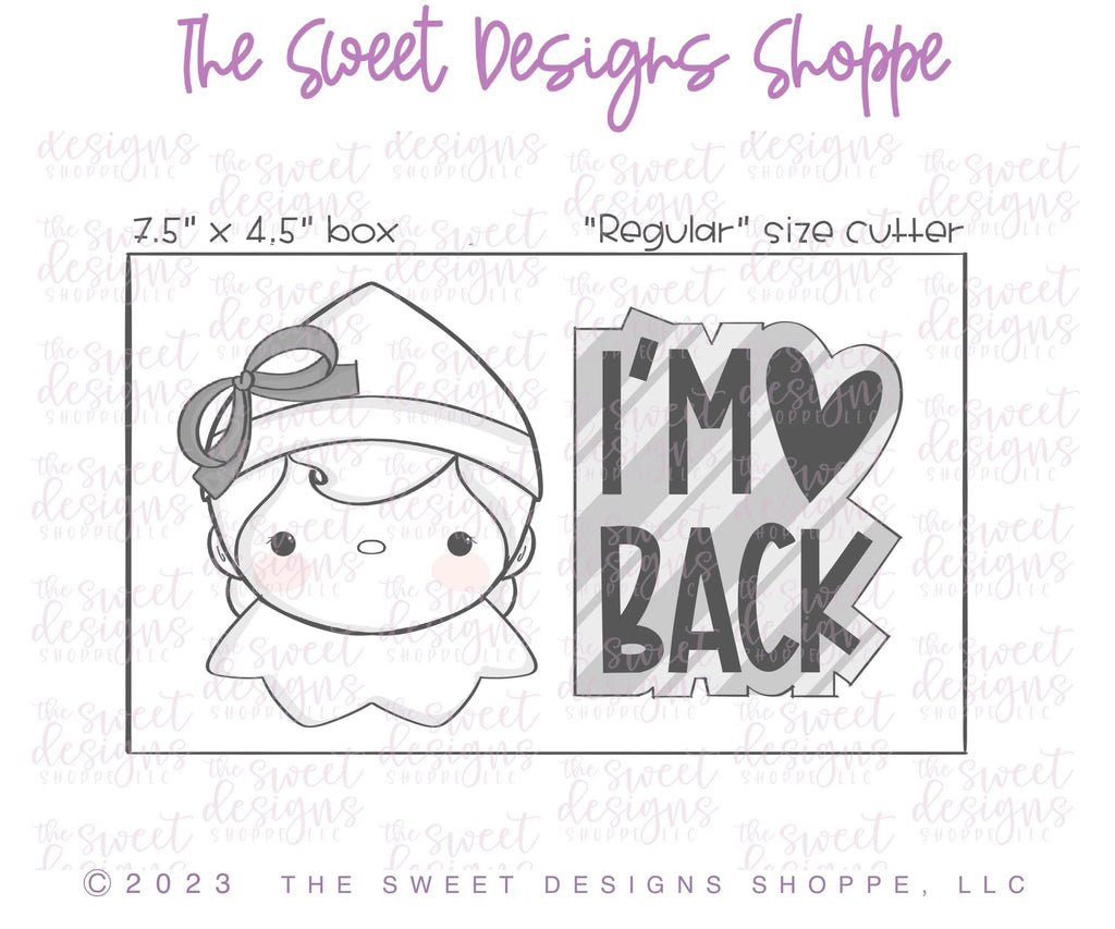 Cookie Cutters - Elf I'm Back - Cookie Cutters set - Set of 3 - Cookie Cutters - The Sweet Designs Shoppe - TSDS - - abc,ALL,Christmas,Christmas / Winter,Cookie Cutter,Mini Sets,on the Shelf,Promocode,regular sets,set,STL,Winter