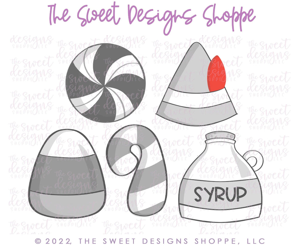 Cookie Cutters - Elf Sugar Fuel Set - Cookie Cutters - Set of 5 Minis - The Sweet Designs Shoppe - TSDS - - ALL,Christmas,Christmas / Winter,Christmas Cookies,Cookie Cutter,Mini Sets,Promocode,regular sets,Santa,Santa Claus,set