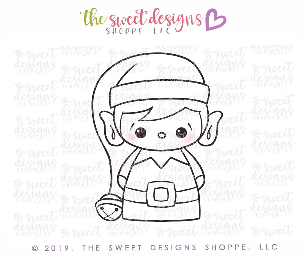 Cookie Cutters - Elf with Slouchy Hat - Cookie Cutter - The Sweet Designs Shoppe - - ALL, Christmas, Christmas / Winter, Christmas Cookies, Cookie Cutter, Elf, Promocode