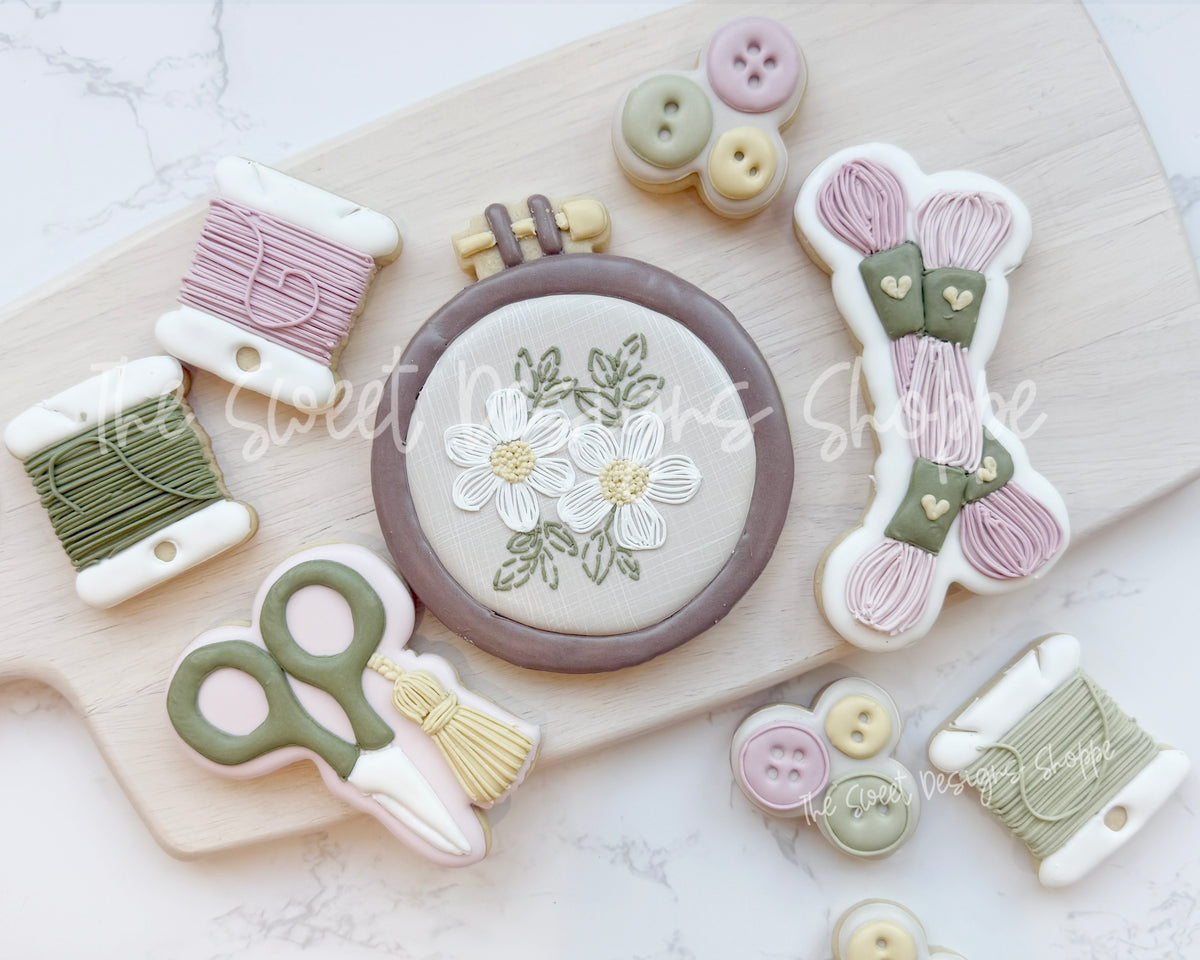Cookie Cutters - Embroidery Set - Set of 5 - Cookie Cutters - The Sweet Designs Shoppe - TSDS - - ALL,Cookie Cutter,hobbie,Hobbies,Hobbies and Camping,hobby,MOM,mother,mothers,Mothers Day,Promocode,regular sets,set,STL