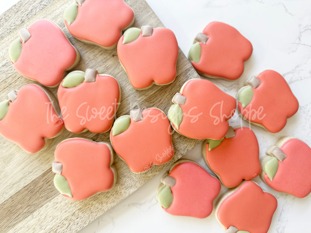 Cookie Cutters - Essential Chubby Apple - Cookie Cutter - The Sweet Designs Shoppe - TSDS - - ALL,back to school,Cookie Cutter,Food,fruit,fruit with flower,fruits,Fruits and Vegetables,Plaque,Promocode,School,School / Graduation,STL,Teach,teacher,teacher appreciation