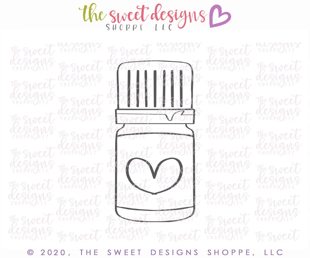 Cookie Cutters - Essential Oil Bottle - Cookie Cutter - Sweet Designs Shoppe - - 041120, ALL, Cookie Cutter, Doctor, MEDICAL, nurse, Promocode, young living, Youngliving