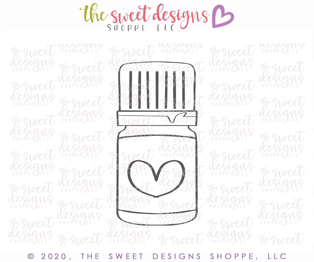 Cookie Cutters - Essential Oil Bottle - Cookie Cutter - The Sweet Designs Shoppe - TSDS - - 041120,ALL,Cookie Cutter,Doctor,MEDICAL,nurse,Promocode,young living,Youngliving