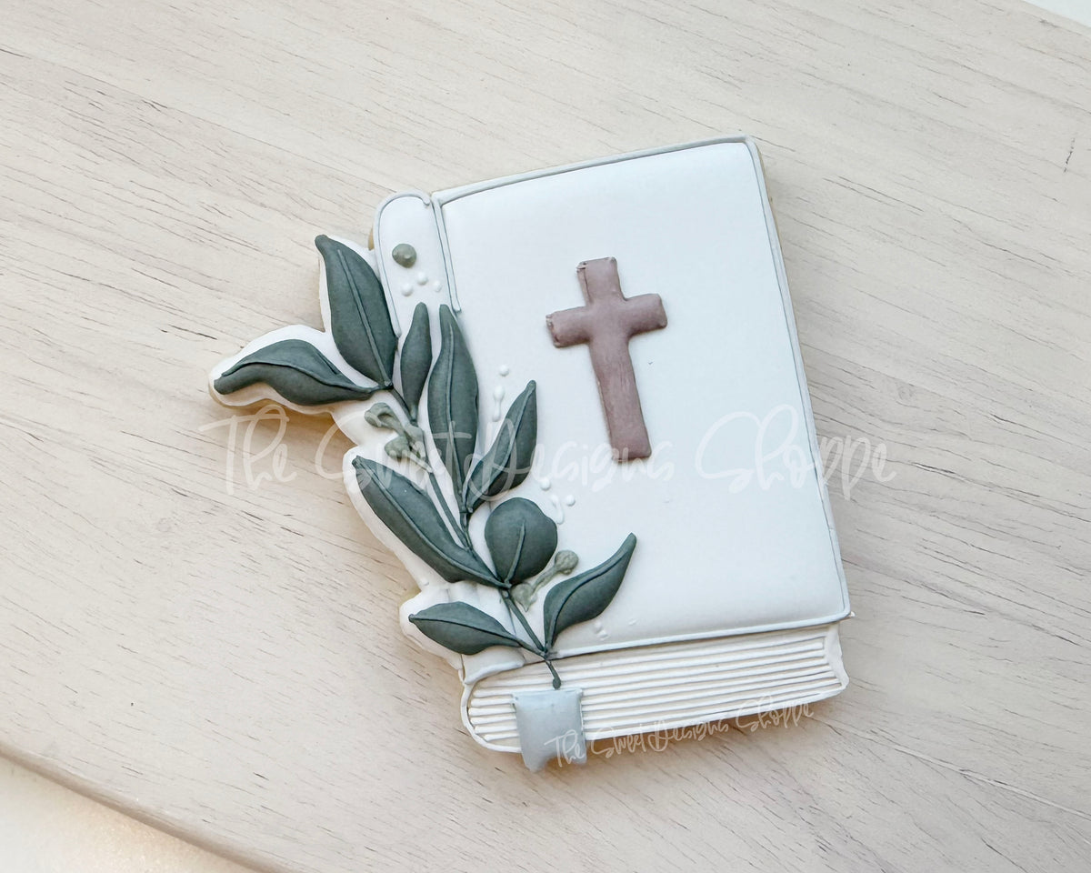 Cookie Cutters - Eucalyptus Bible - Cookie Cutter - The Sweet Designs Shoppe - TSDS - - ALL,bible,Cookie Cutter,Easter,Easter / Spring,First Communion,floral,Promocode,Religious,STL,Wedding,Wedding Favors