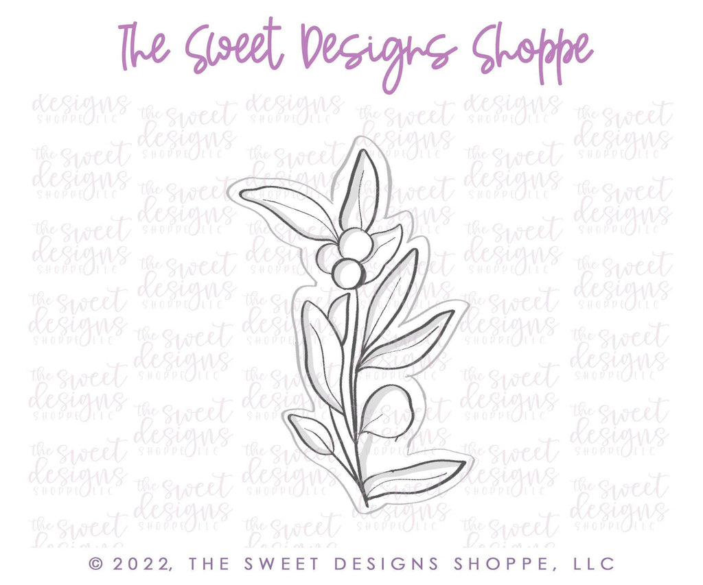 Cookie Cutters - Eucalyptus Branch Felix - Cookie Cutter - The Sweet Designs Shoppe - TSDS - - ALL,Cookie Cutter,First Communion,handlettering,Nature,Promocode,Religious,Wedding