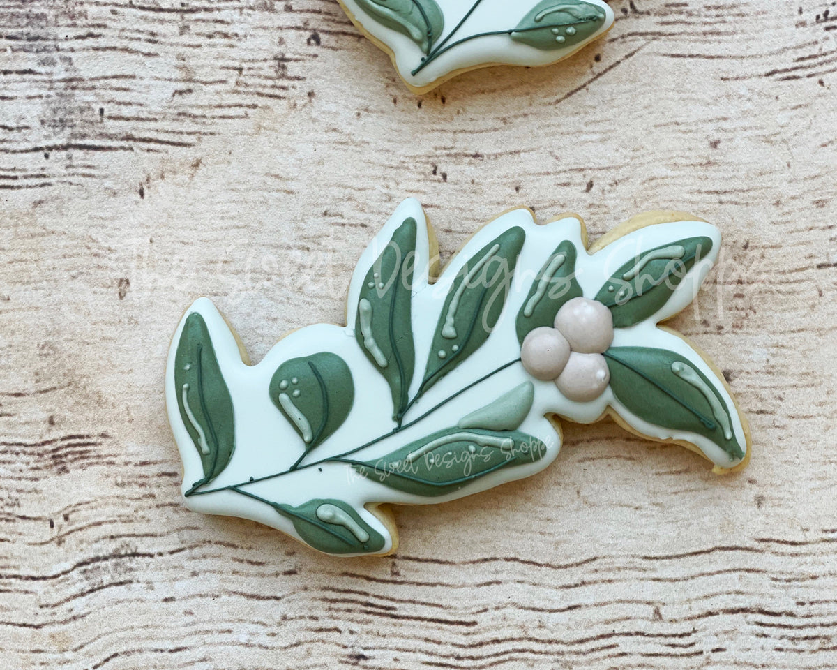 Cookie Cutters - Eucalyptus Branch Felix - Cookie Cutter - The Sweet Designs Shoppe - TSDS - - ALL,Cookie Cutter,First Communion,handlettering,Nature,Promocode,Religious,Wedding,Wedding Favors